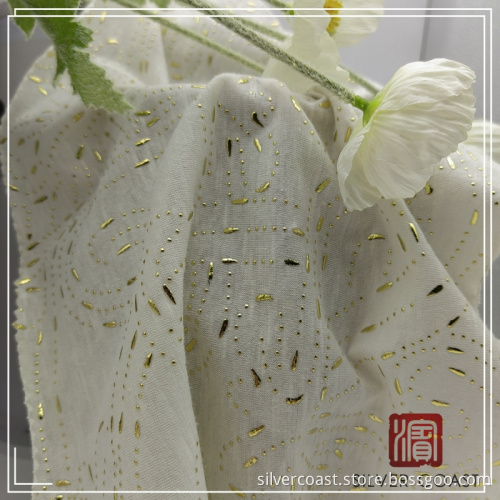 Cotton Slub Jersey Pd Fabric with Dew Drop